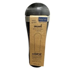Koziol Oase Drinking Bottle Outdoor Bottle Drink Germany Organic Wood 425 ml